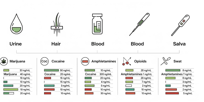 Types of Drug Tests and Their Cut-Off Levels